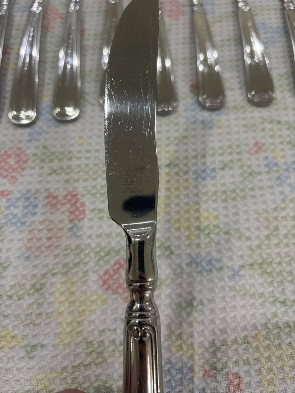 28 Pc Zwilling J.A. Henckels Vintage 1876 Stainless Steel Flatware.